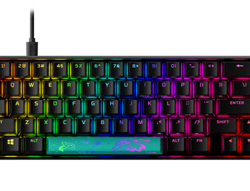 Nuevo teclado mecánico para juegos HyperX Alloy Origins 65% Aqua